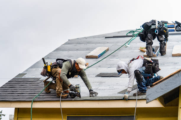 Professional Emergency Roof Repair technician working in Gibson, NC